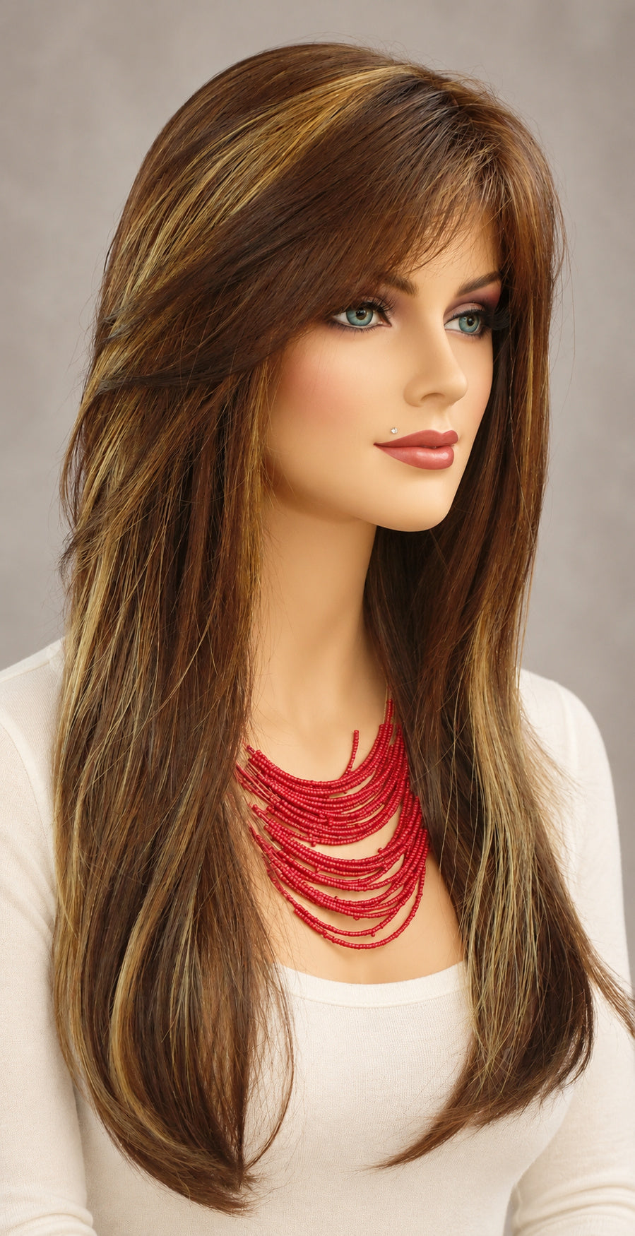 Stevie | Amore | Double Monofilament | Average | Coffee Latte | Synthetic Wig