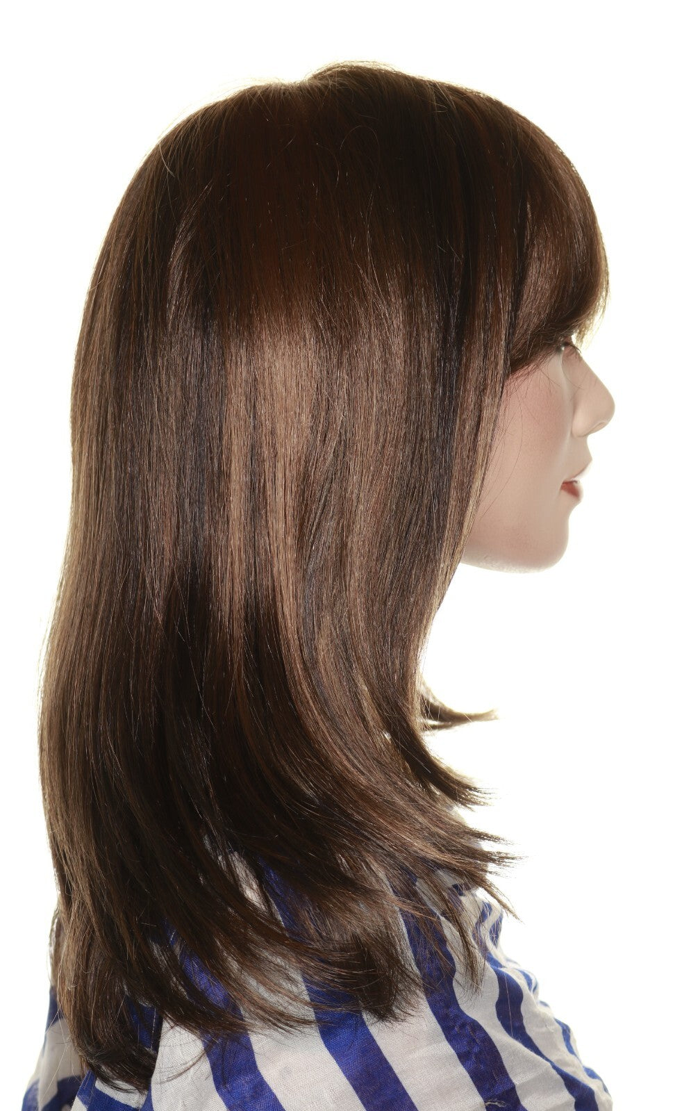 MADISON MONOTOP WIG BY ENVY | MEDIUM BROWN | SOPHISTICATED STYLE - Display - 3