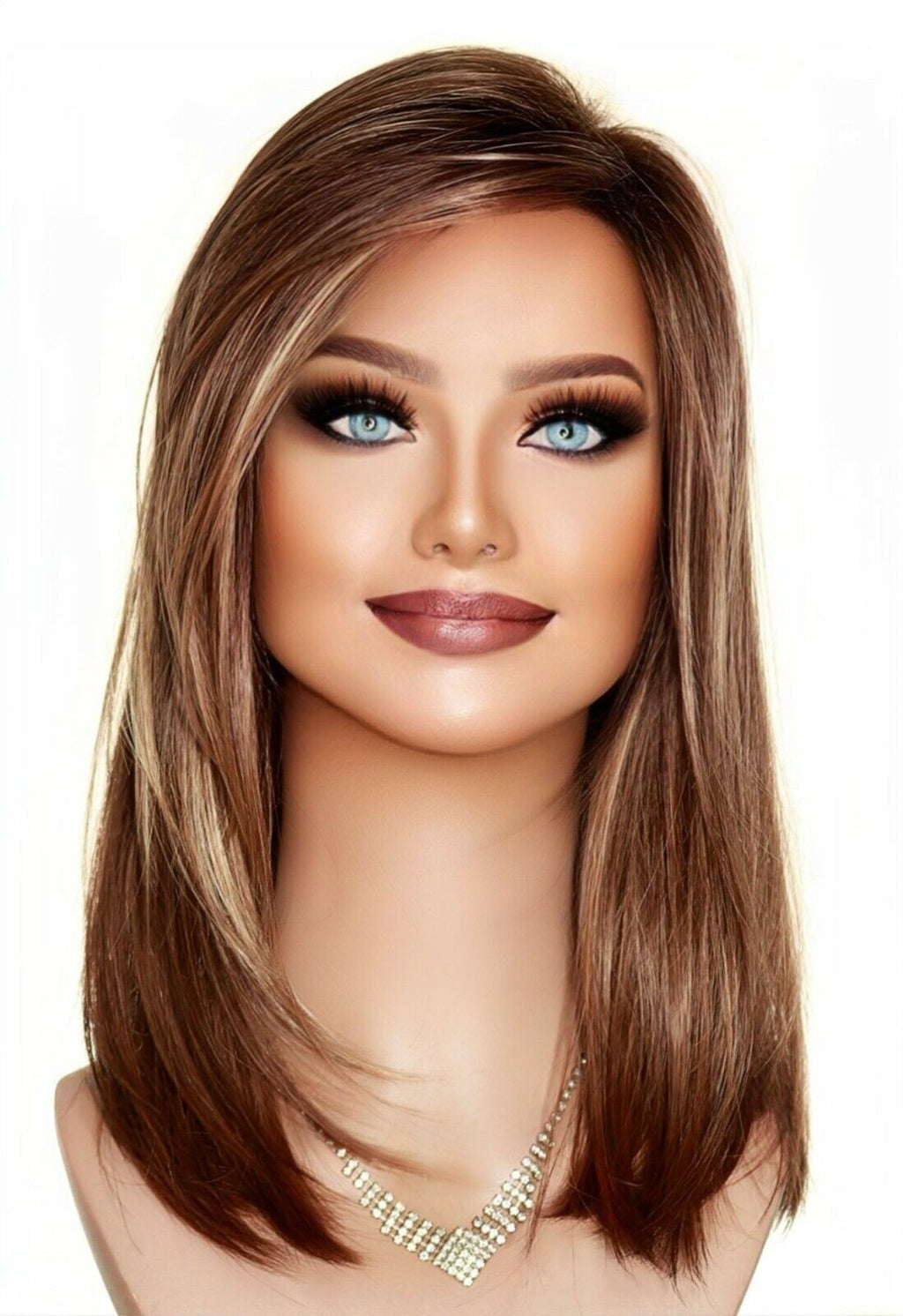 LAINE RENE OF PARIS WIG | ALMOND SPICE R | SLINKY HOT MEDIUM BOB SIDE BANGS