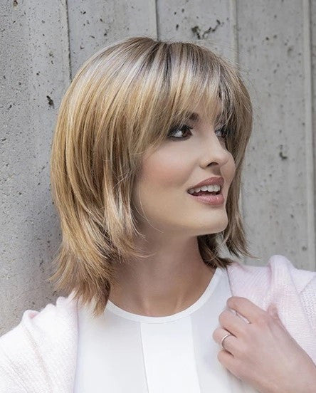 Amber | Envy Wigs |  Lace Front Monotop | side  view 2