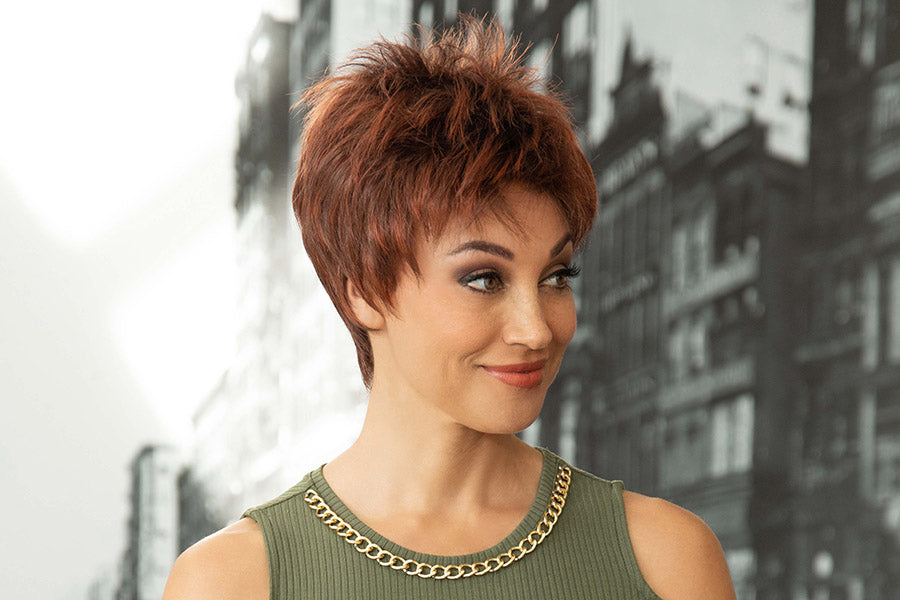 Ivy | Envy | Open Top Gossamer Cap | Short Layered | Synthetic
