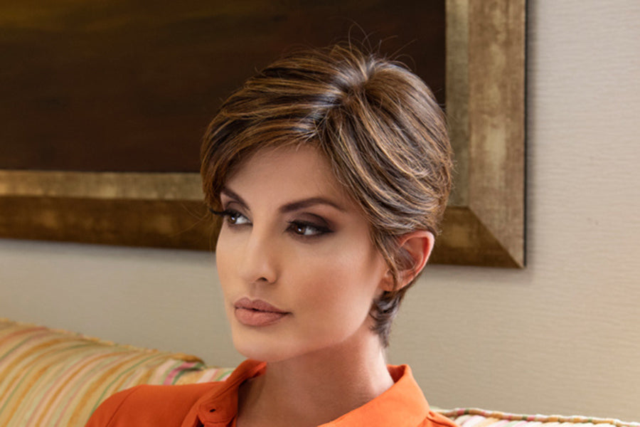 Paula | Envy | Lace Front Mono Top Hand-Tied | Short Pixie | Human Hair Blend