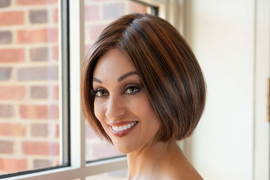 Tasha | Envy | Lace Front Hand-Tied Mono Top | Medium Bob | Synthetic