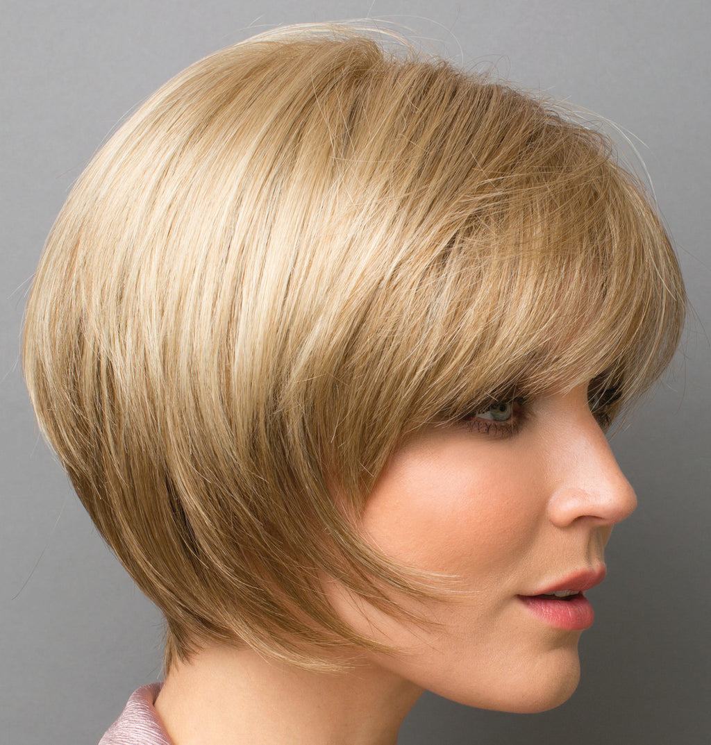 Audrey synthetic wig by Rene of Paris side view 3