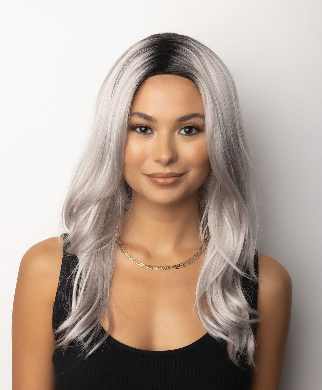 Sage | Rene of Paris Wigs |  Classic Cap | Long Wavy | Moonstone front view