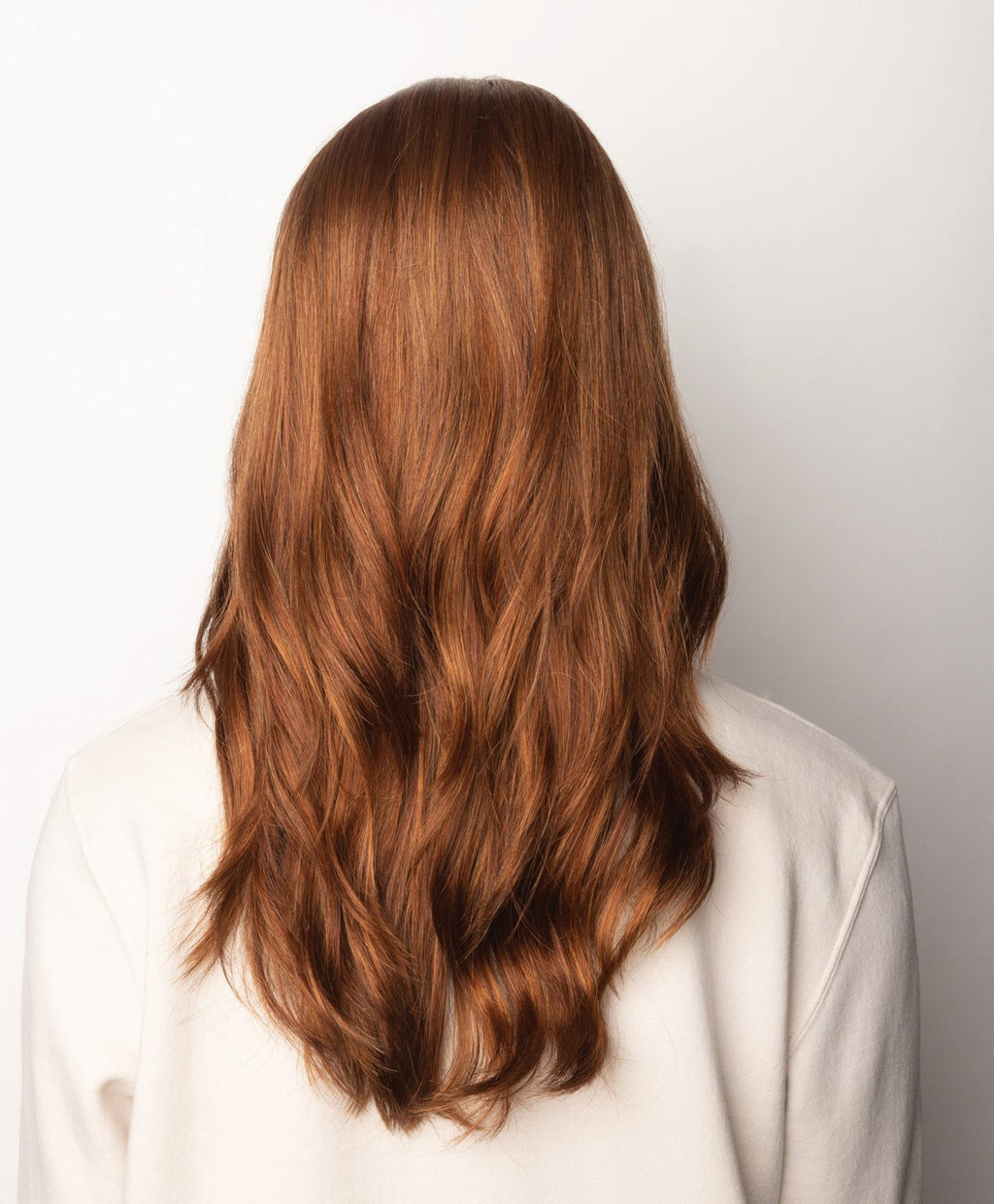 Sage | Rene of Paris Wigs |  Classic Cap | Long Wavy | Shaded Amber Back view