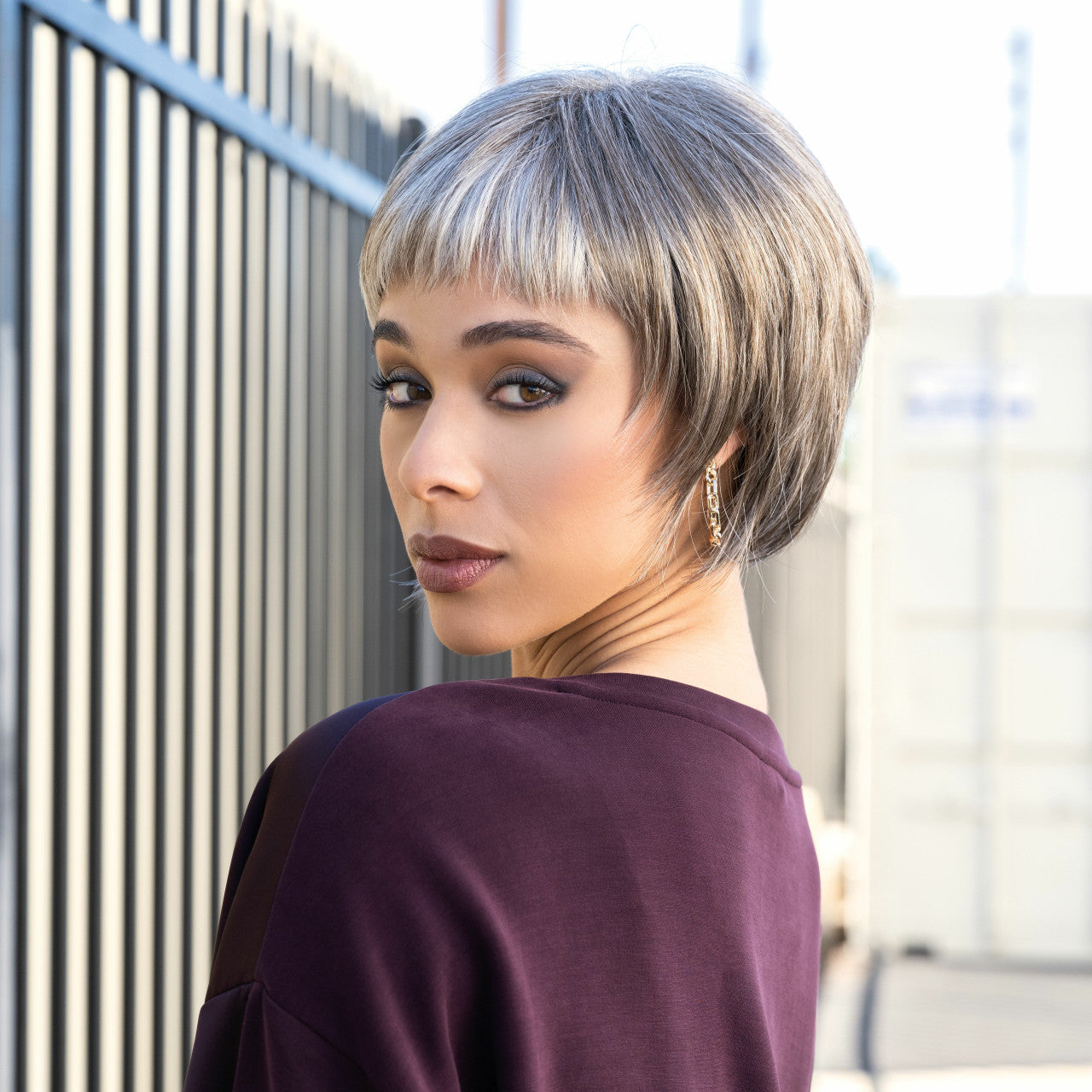 Nell | Rene of Paris Hi Fashion | Classic Cap | Front View 2