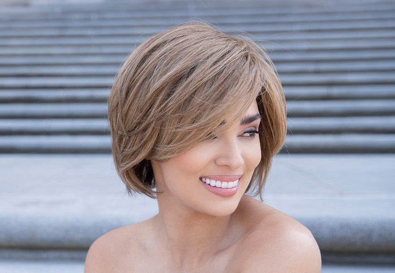 Abbey | Envy | Lace Front Mono Top Hand-Tied | Short Bob | Human Hair Blend