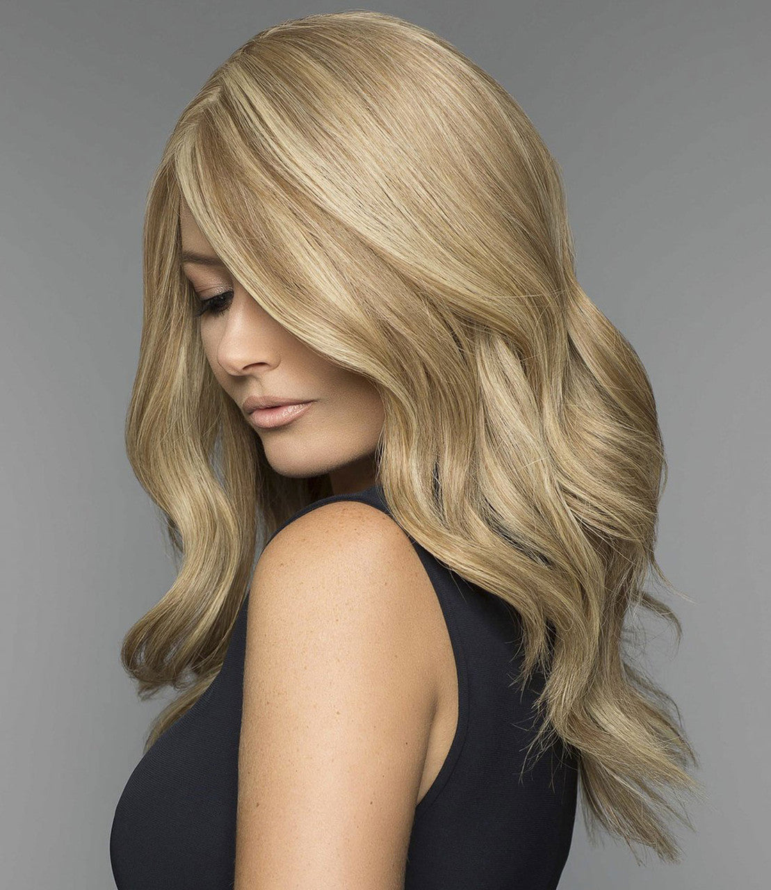 Alexandra |104 | Wig Pro | Human Hair Mono-top - Side view