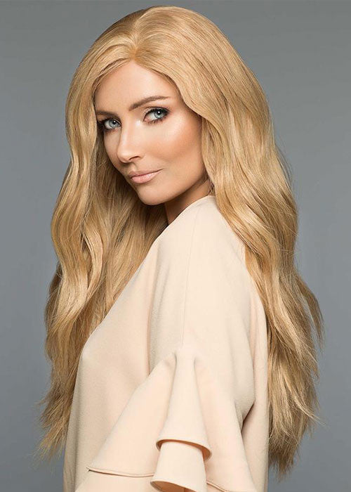 Amber II H/T | 105A | Wig Pro | Human Hair Mono-top - Side view