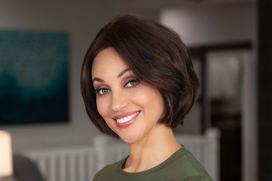Amelia | Envy | Hand-Tied Lace Front | Medium Bob | Human Hair
