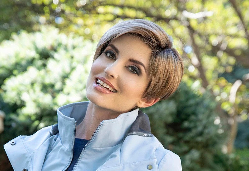 Amy | Envy Wigs |  Lace Front Monotop | front view 2