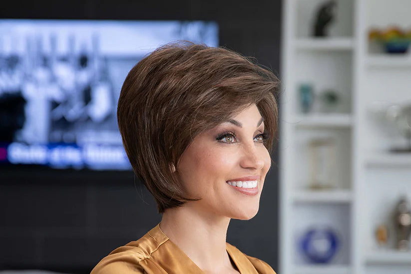 Chantel Wig by Envy | Layered Bob Open Top Lightweight Synthetic