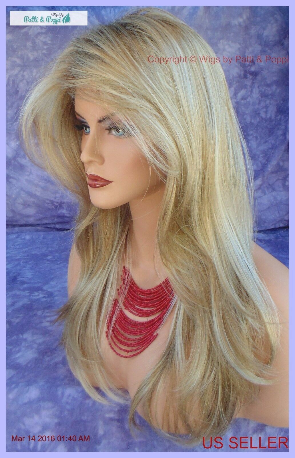 Angelica Wig by Noriko - Machine Made Long Synthetic Creamy Toffee-R