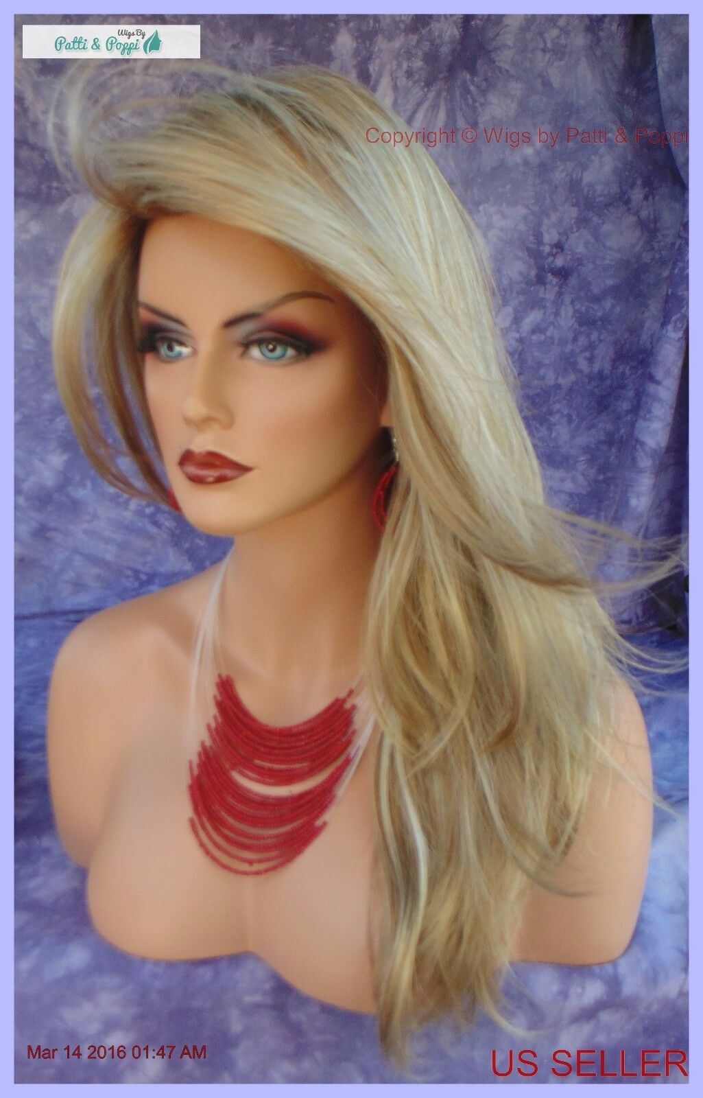 Angelica Wig by Noriko - Machine Made Long Synthetic Creamy Toffee-R