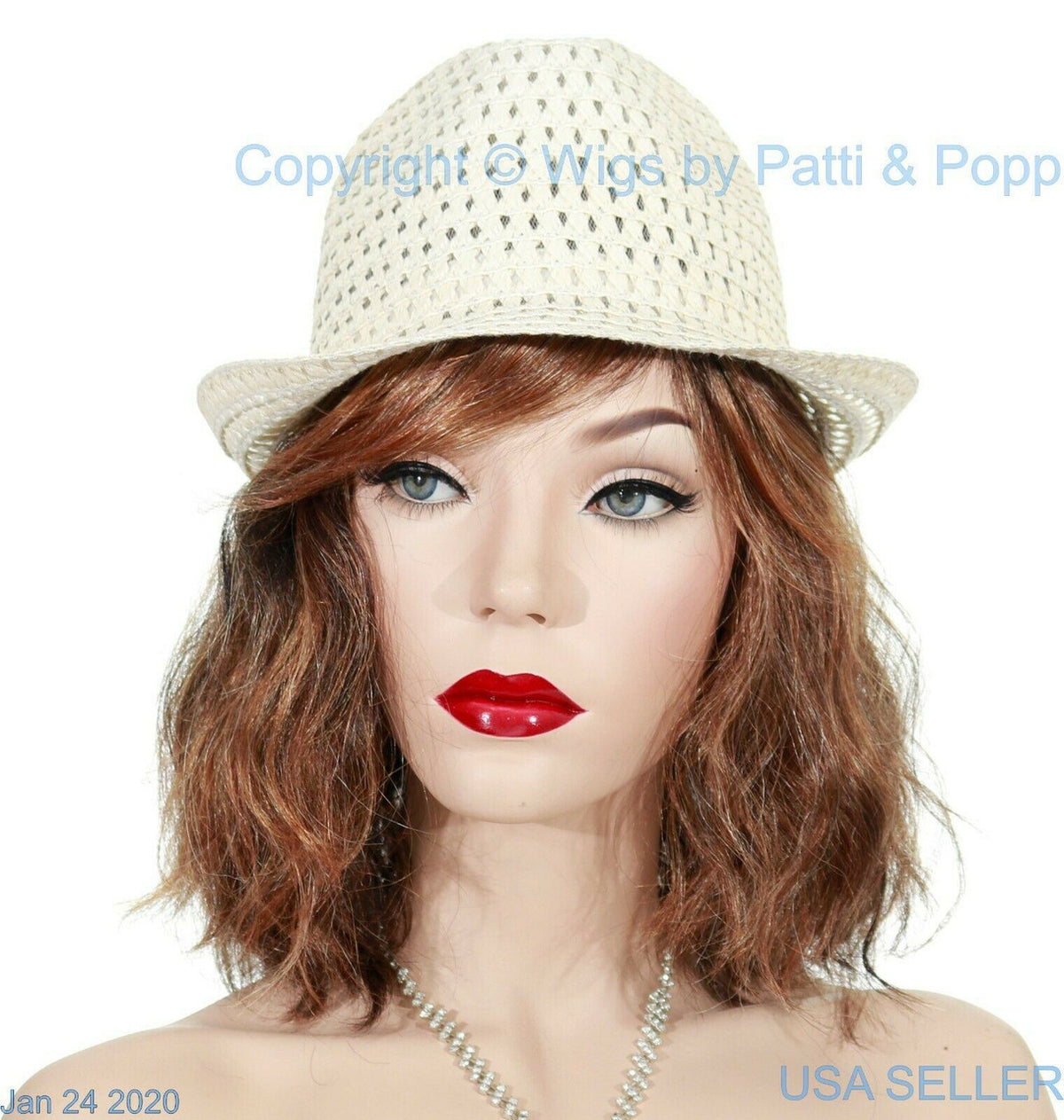 Dakota | Envy Wigs | Monopart | Med Wavy Style | Chocolate Caramel Open Box