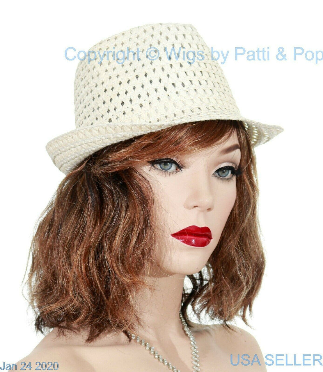 Dakota | Envy Wigs | Monopart | Med Wavy Style | Chocolate Caramel Open Box