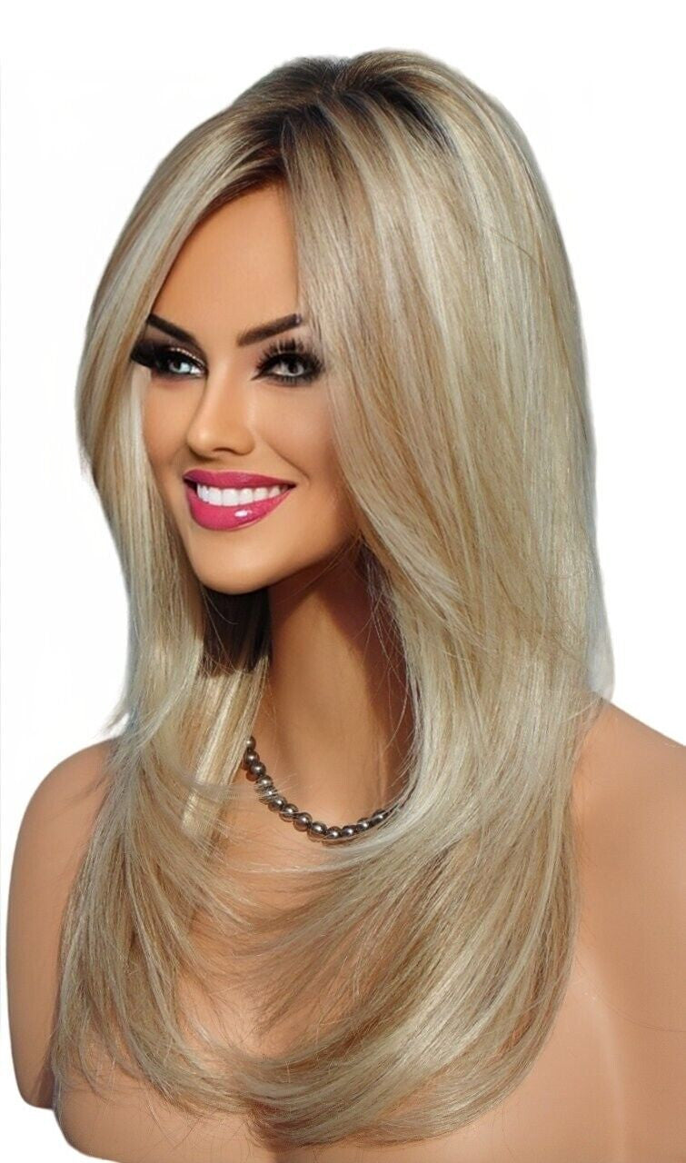 SCENE STEALER Synthetic Wigs | COLOR SHADED BISCUIT ROOTED BLOND | STUNNING -2