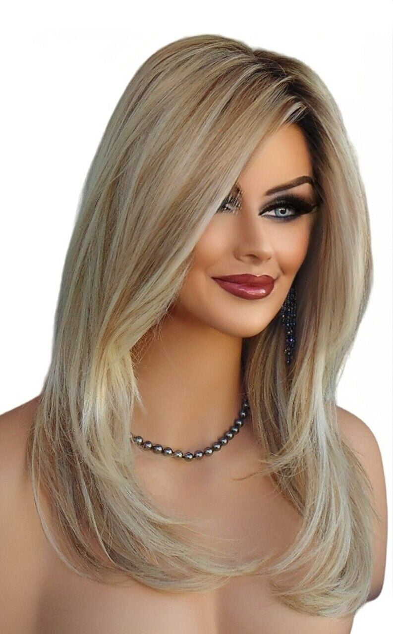 SCENE STEALER Synthetic Wigs | COLOR SHADED BISCUIT ROOTED BLOND -15