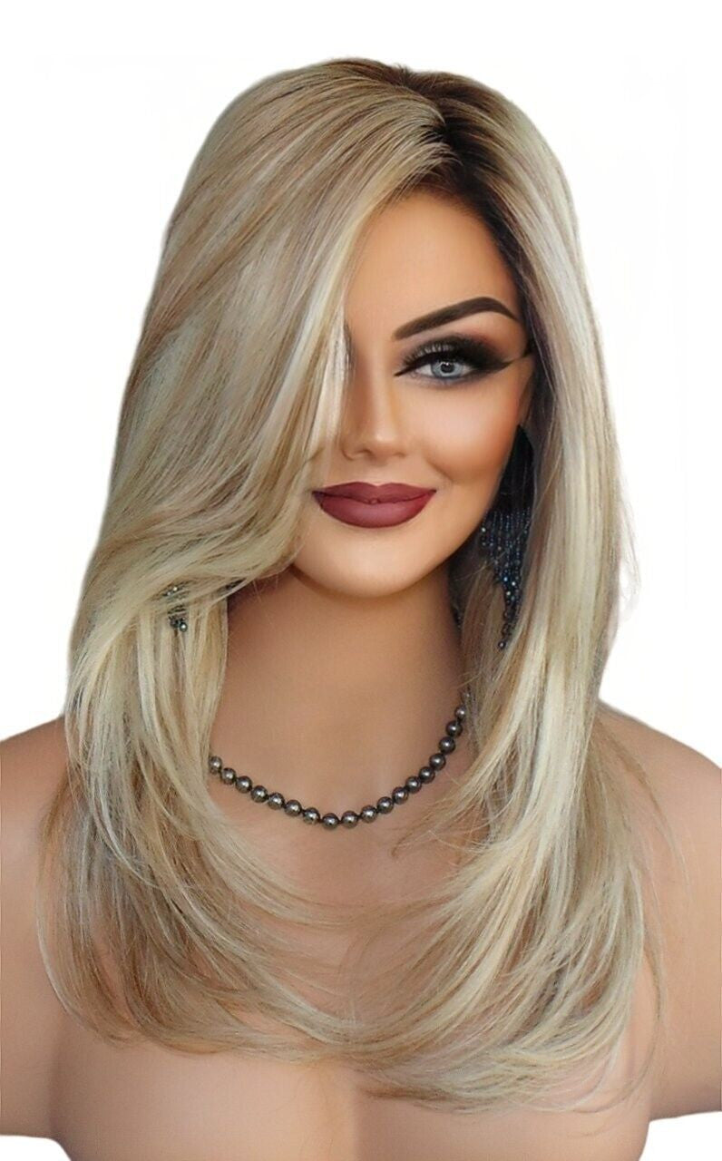 SCENE STEALER Synthetic Wigs | COLOR SHADED BISCUIT ROOTED BLOND -5