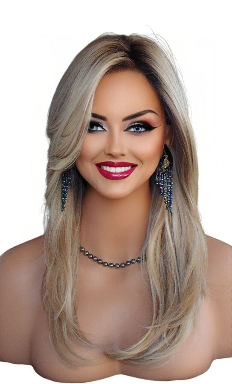 SCENE STEALER Synthetic Wigs | COLOR SHADED BISCUIT ROOTED BLOND -7