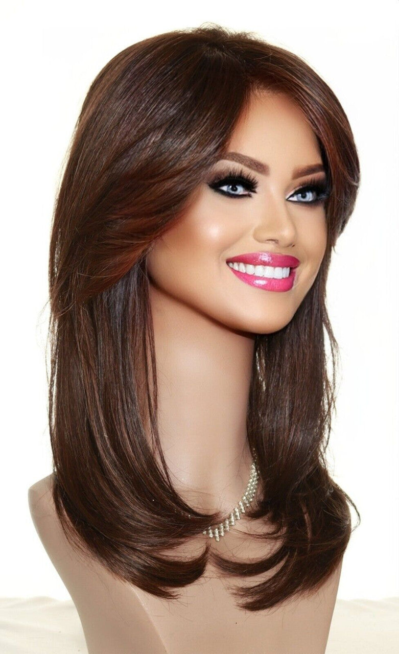 Spotlight | Raquel Welch Lace Front Wig | Heat OK Mono | RL6/30 Copper Mahogany -1