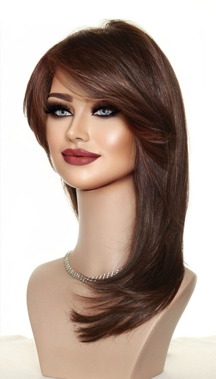 Spotlight | Raquel Welch Lace Front Wig | Heat OK Mono | RL6/30 Copper Mahogany -4