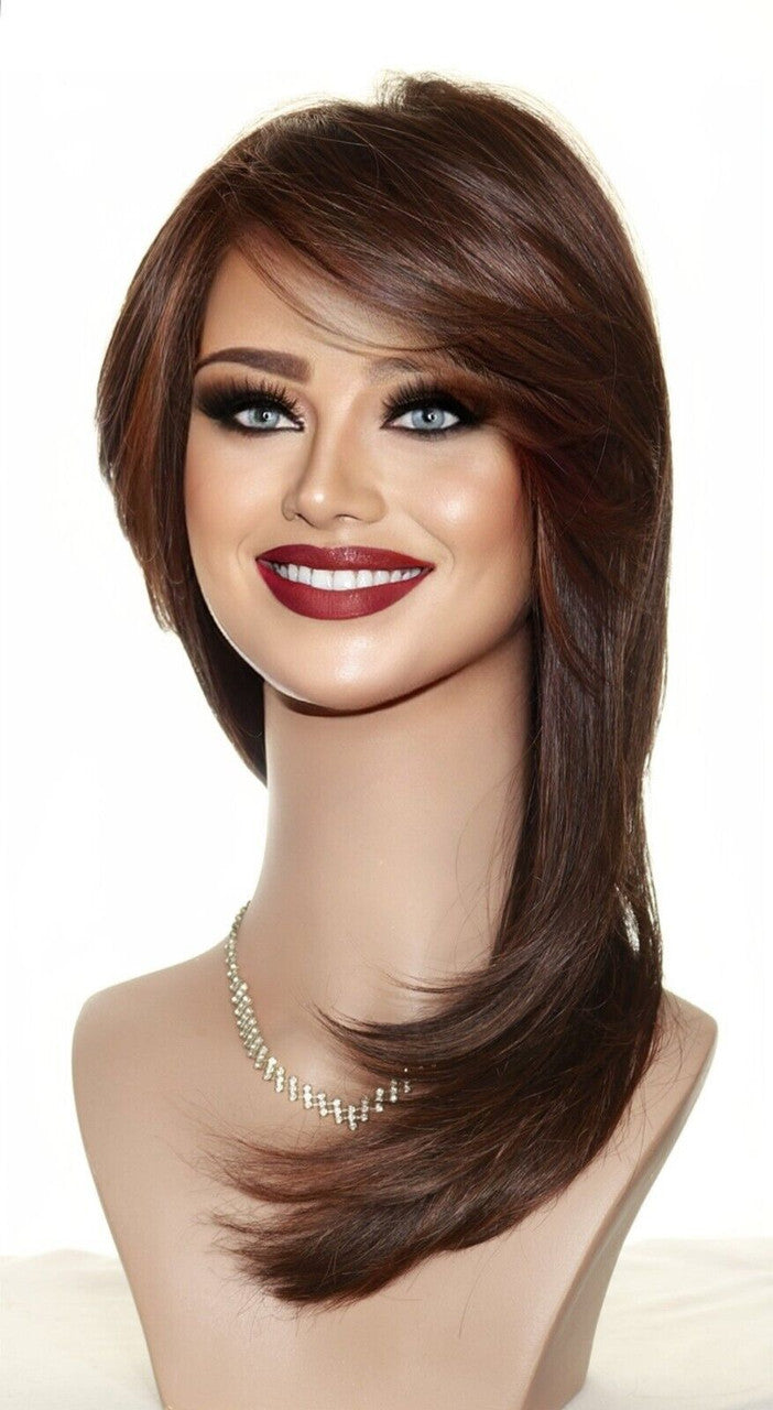 Spotlight | Raquel Welch Lace Front Wig | Heat OK Mono | RL6/30 Copper Mahogany -6