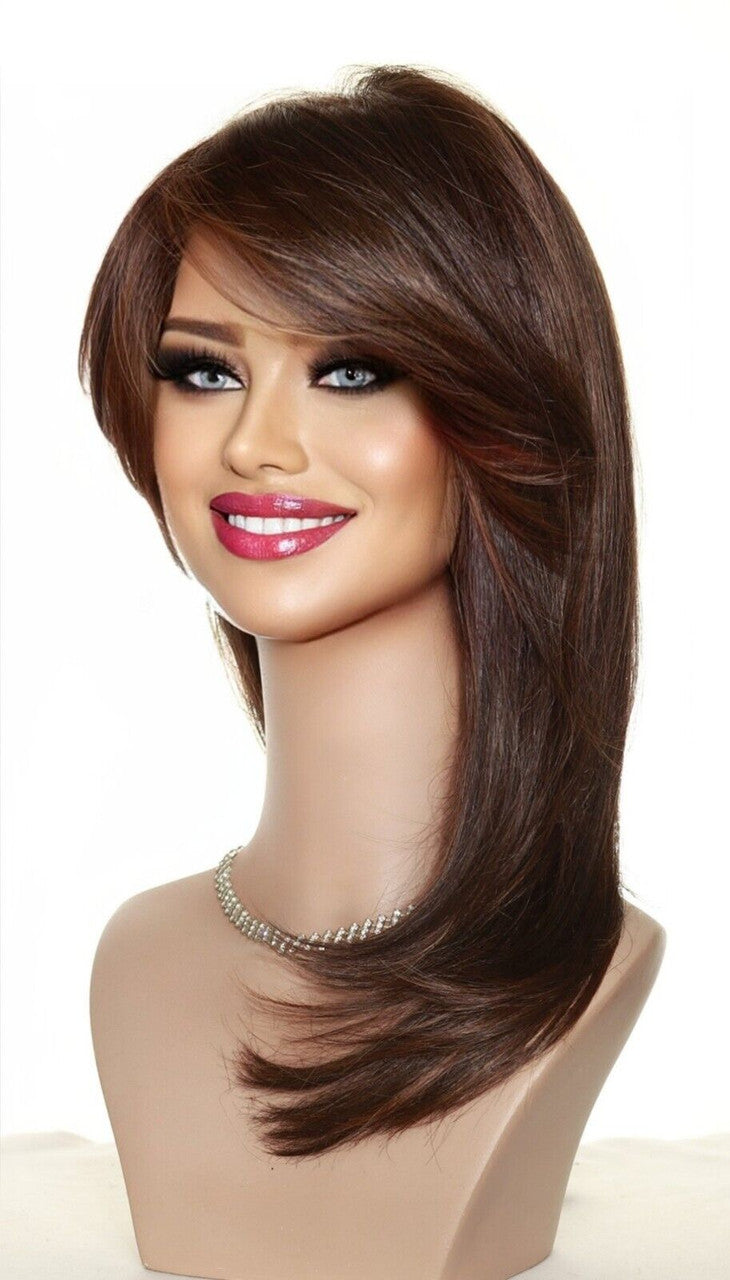 Spotlight | Raquel Welch Lace Front Wig | Heat OK Mono | RL6/30 Copper Mahogany -9