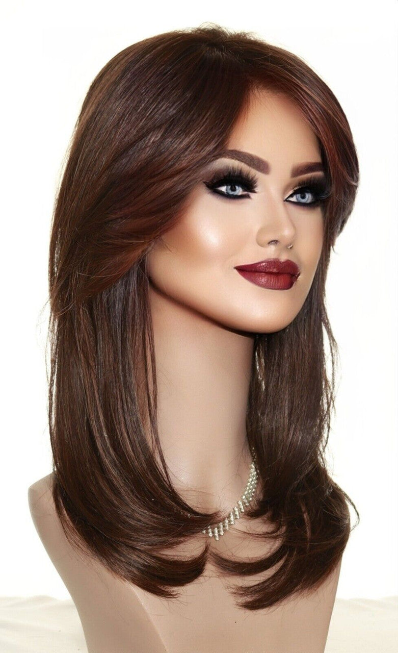 Spotlight | Raquel Welch Lace Front Wig | Heat OK Mono | RL6/30 Copper Mahogany -8