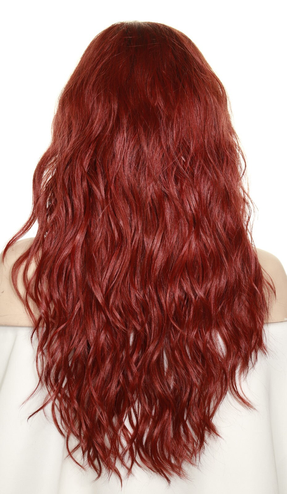 Brooklyn Alexander Couture Wig Lace Front Long Wavy Henna Red
