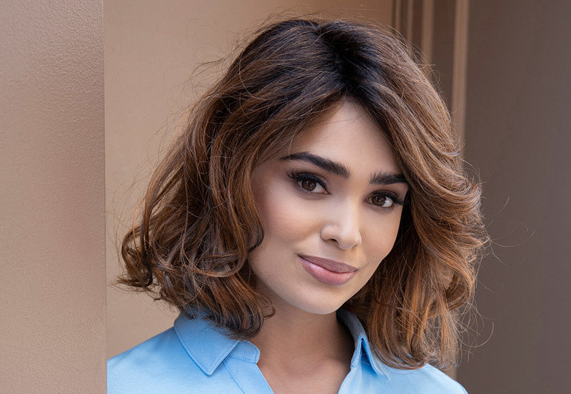 Brittaney | Envy | Lace Front Mono Top | Medium Layered Bob / Lob | Synthetic
