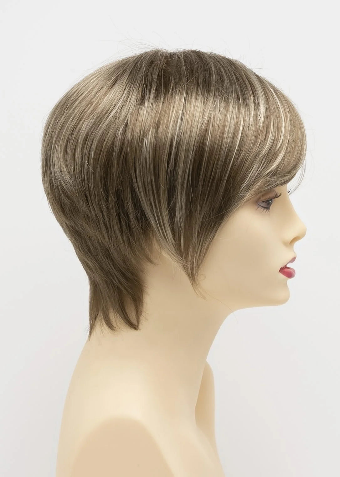 Miley | Envy | Mono Part | Short Layered Pixie | Synthetic