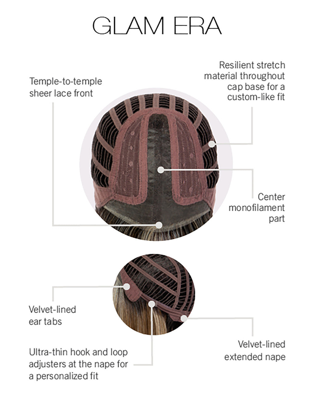 Glam Era | Gabor Wigs | Heat Friendly Lace Front Monopart