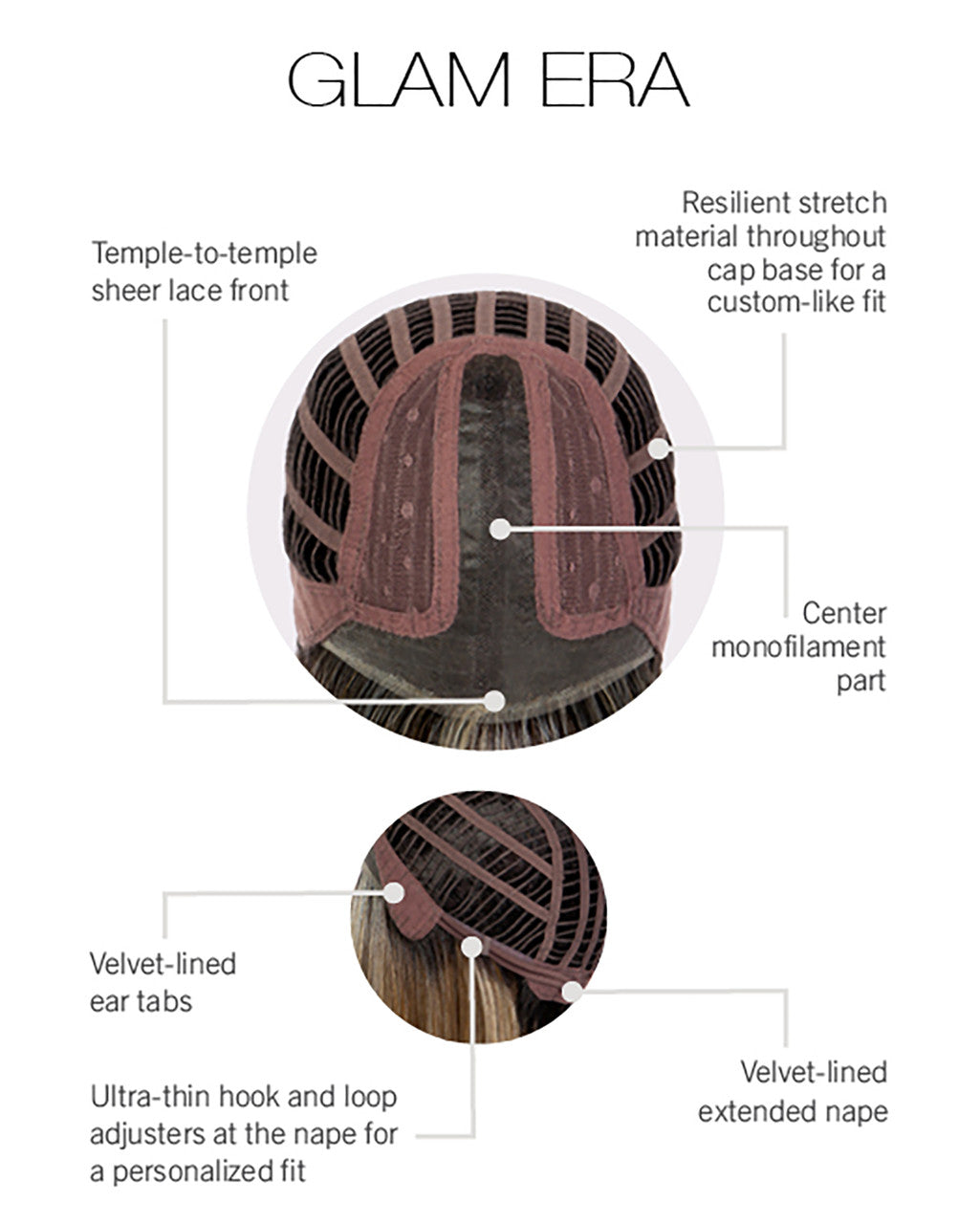 Glam Era | Gabor Wigs | Heat Friendly Lace Front Monopart