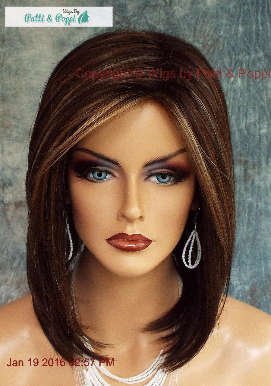 Jackson Wig by Noriko - Machine Made Mid-Length Synthetic Chocolate Swirl