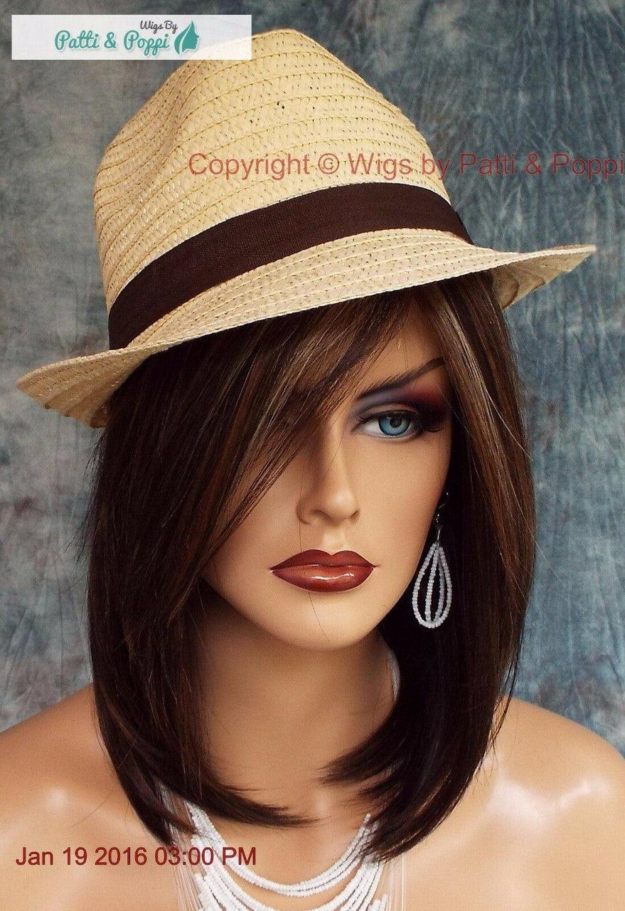Jackson Wig by Noriko - Machine Made Mid-Length Synthetic Chocolate Swirl