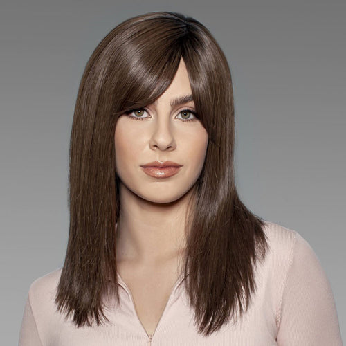 Adelle II Hand-Tied | 101 | Wig Pro | Human Hair Mono-top - Front View 