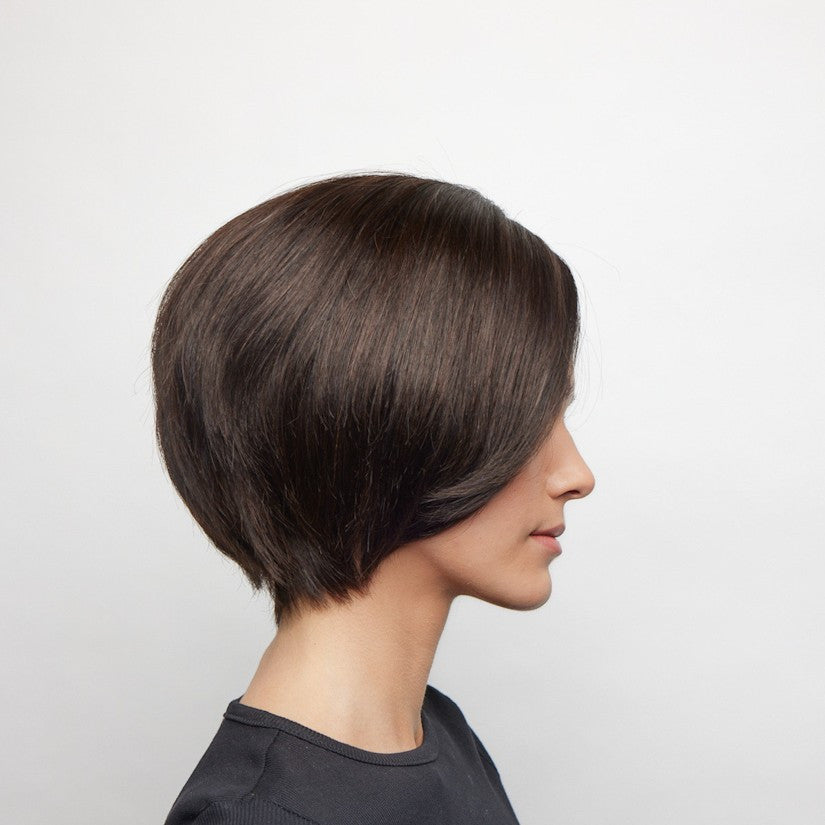 Alina Orchid Wigs | Human Hair | Lace Front Monotop -side view