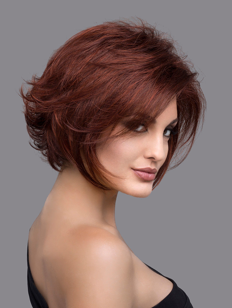 Angie | Envy | Lace Front Mono Top | Short/Medium Bob / Shag | Synthetic