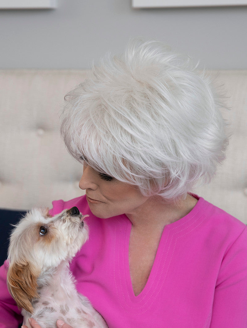 Aria - Envy Wigs - Front view light grey -3