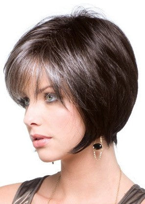 Audrey synthetic wig by Rene of Paris side view 3