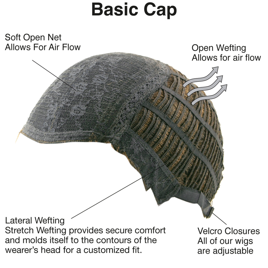 THE FREE SPIRIT by Tressallure Wig Basic Cap / Machine Made You Pick Color