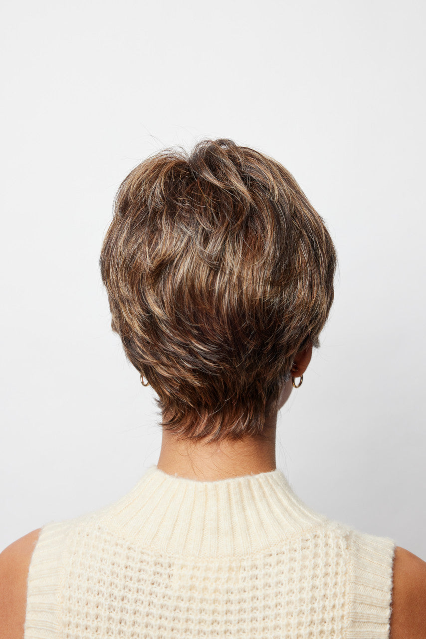 Bay | Amore Wigs | Monotop | back view chocolate twist