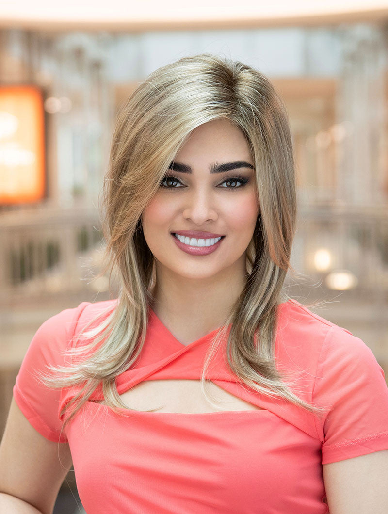 Envy Wigs Belinda Lace Front Cap View Synthetic Hair | sahara blond -1