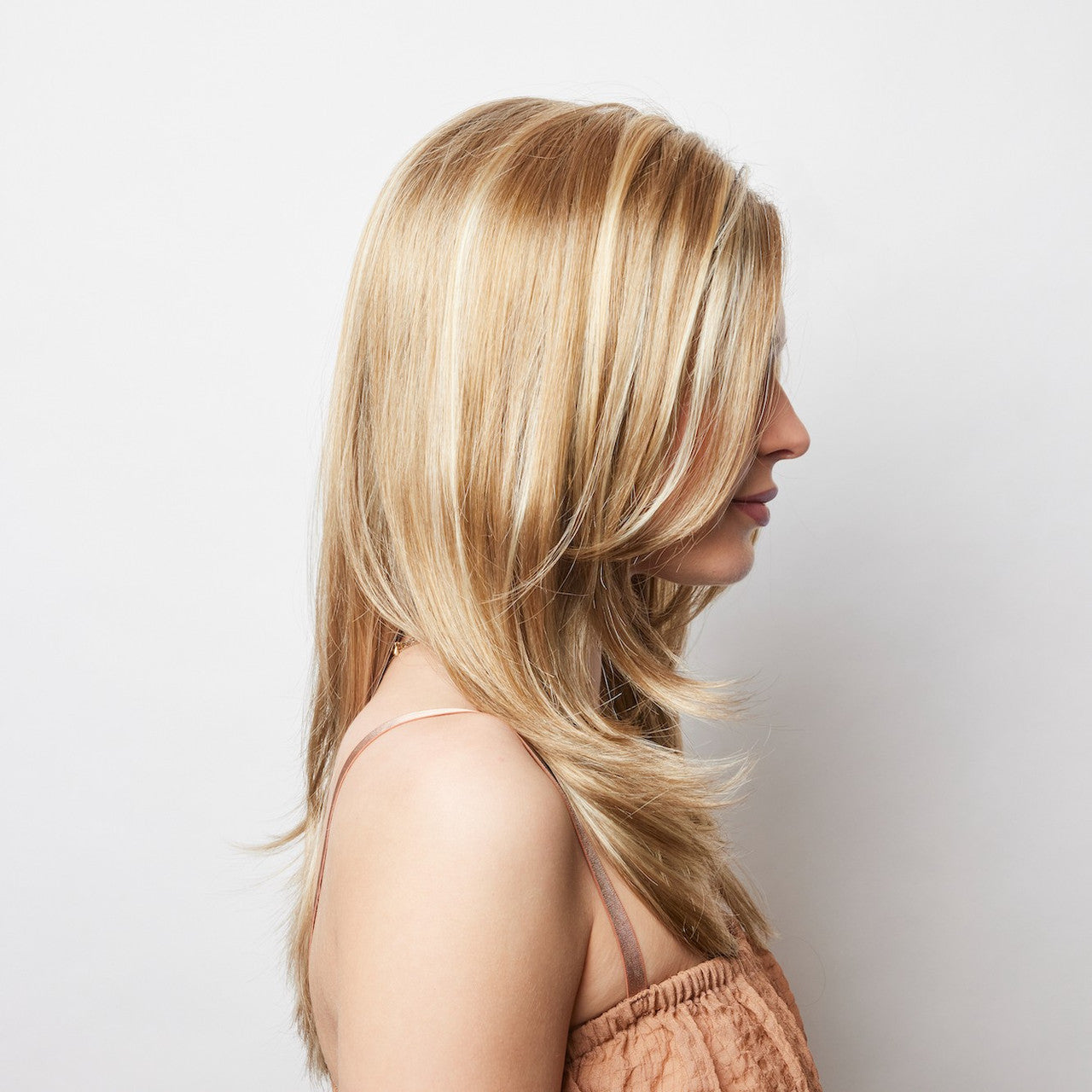 Amore Brandi Synthetic  Creamy Toffee Side View  2