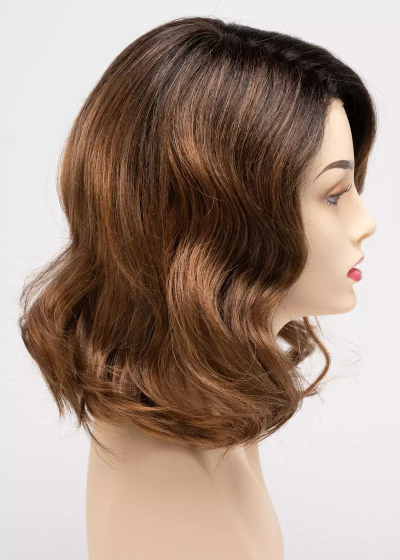 Brittaney | Envy | Lace Front Mono Top | Medium Layered Bob / Lob | Synthetic