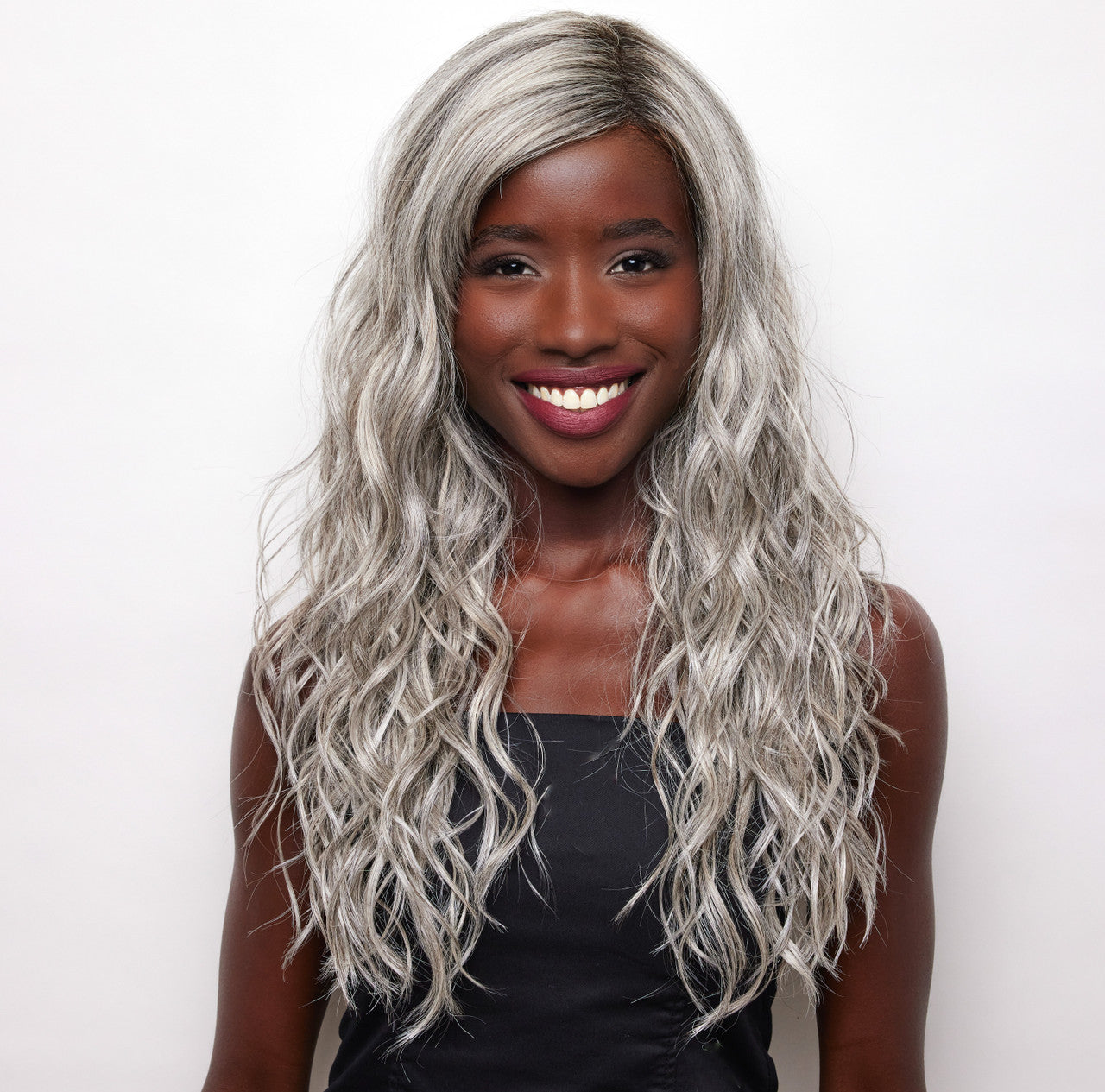 Brooklyn |  Alexander Couture Wig Collection | Front View | 
silver Brow MR