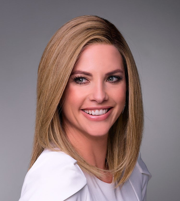 Carrie Lite |  Jon Renau Human Hair Wig | Lace Front Monotop