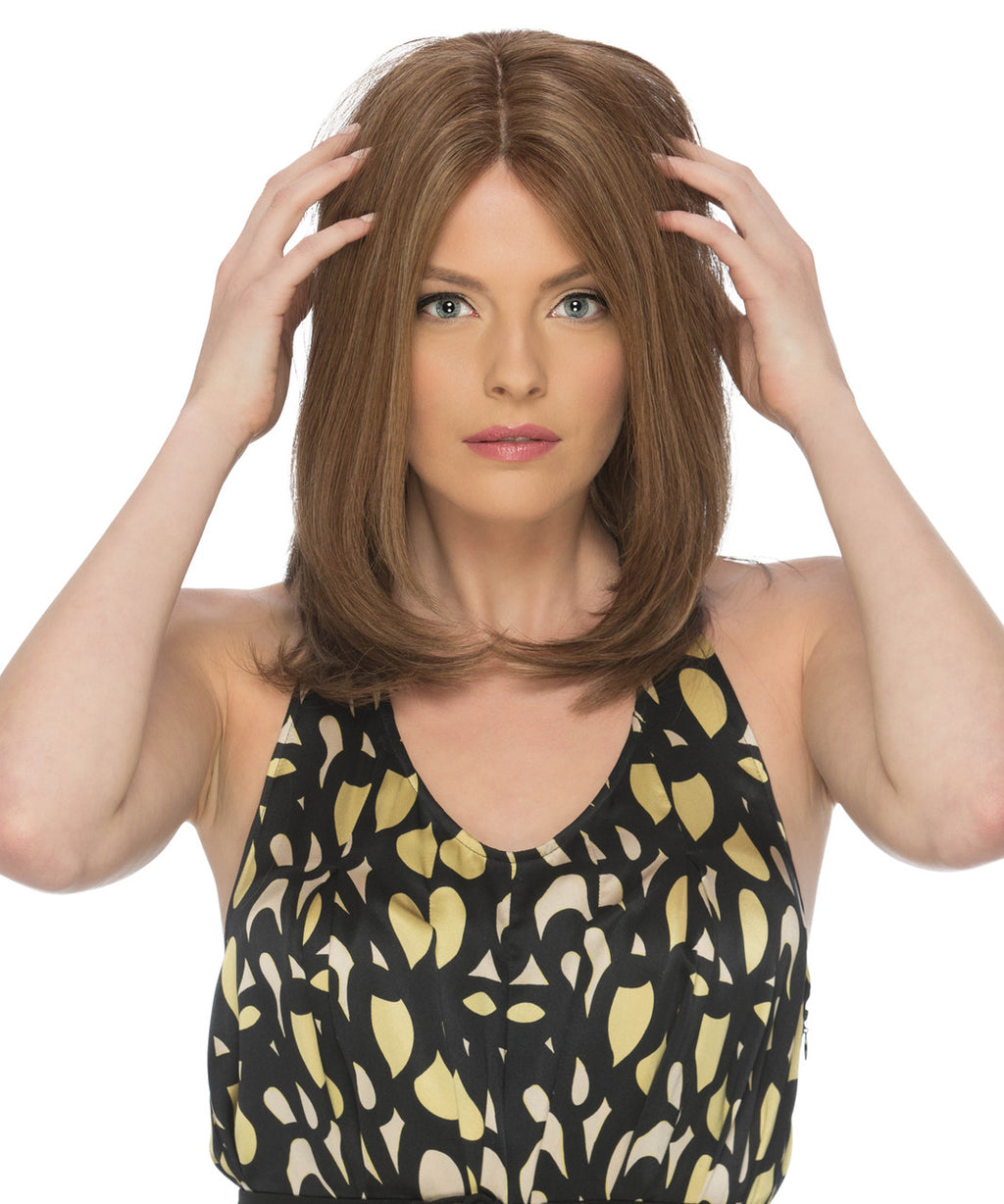 Estetica hair dynasty human hair wigs Celine_Front Lace Line_Front view